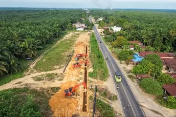Progres Pembangunan Proyek Pipa Transmisi Gas Bumi Dusem Segmen 2